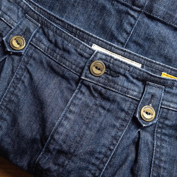 Pilcro Women’s Denim Skirt Size 27 Modern Preppy Denim Academia Dark Wash Mini - Picture 3 of 5